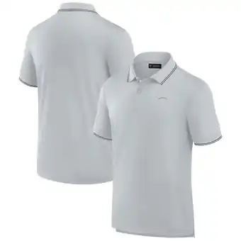 Walmart Men's Fanatics Gray Los Angeles Chargers Front Office Pique Polo offer