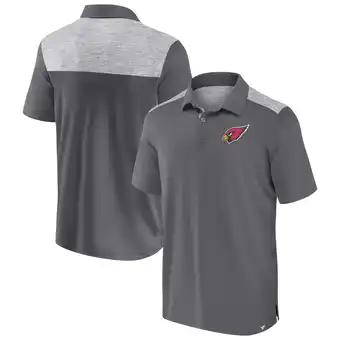 Walmart Men's Fanatics Gray Arizona Cardinals Long Shot Polo offer