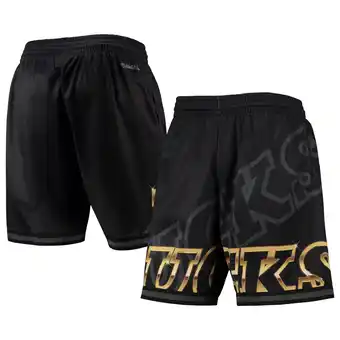 Walmart Men's Mitchell & Ness Black Milwaukee Bucks Big Face 4.0 Fashion Shorts offer