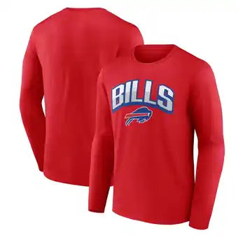 Walmart Men's-Fanatics Red Buffalo Bills Long Sleeve T-Shirt offer