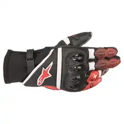 Walmart Alpinestars GPX v2 Gloves - Black/White/Bright Red - XL offer