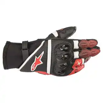 Walmart Alpinestars GPX v2 Gloves - Black/White/Bright Red - XL offer