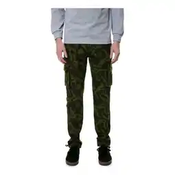 Walmart TrukFit Mens The Camp Twill Casual Cargo Pants, Green, 32W x 32L offer
