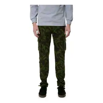 Walmart TrukFit Mens The Camp Twill Casual Cargo Pants, Green, 32W x 32L offer