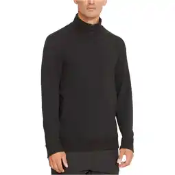 Walmart Kenneth Cole Mens Mock-Neck Sweatshirt, Black, Large offer