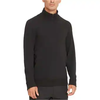 Walmart Kenneth Cole Mens Mock-Neck Sweatshirt, Black, Large offer