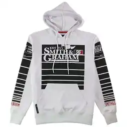 Walmart Smith & Graham Mens Est 75 Hoodie Sweatshirt, White, Large offer