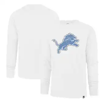 Walmart Men's '47 White Detroit Lions Premier Franklin Long Sleeve T-Shirt offer
