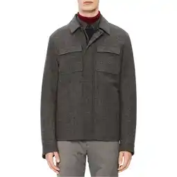 Walmart Calvin Klein Mens Herringbone Jacket, Grey, Medium offer