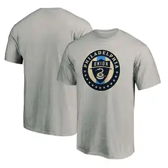 Walmart Men's Heathered Gray Philadelphia Union Logo T-Shirt offer