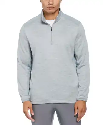Walmart PGA TOUR Mens Two Tone Space Dyed Quarter Zip Sweater Quarry Heather Grey XL offer