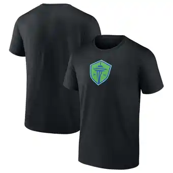 Walmart Men's Black Seattle Sounders FC Official Logo T-Shirt offer