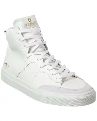 Walmart GREATS Royale Leather High-Top Sneaker, 10, White offer