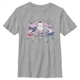Walmart Boy's Peppa Pig Christmas Let it Snow Graphic T-Shirt offer