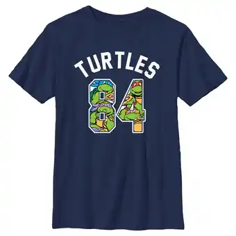 Walmart Boy's Teenage Mutant Ninja Turtles 84 Turtles Graphic Tee Navy Blue Medium offer