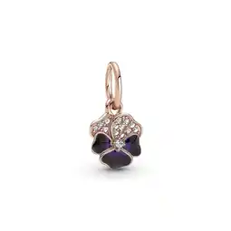 Walmart Pandora Moments Deep Purple Pansy Flower Dangle Charm offer