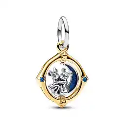 Walmart PANDORA Disney Mickey Mouse & Minnie Mouse Two-tone Spinning Moon Dangle Charm offer