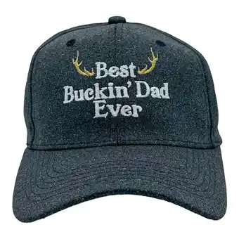 Walmart Best Buckin Dad Ever Hat Funny Fathers Day Hunting Antlers Graphic Novelty Cap offer