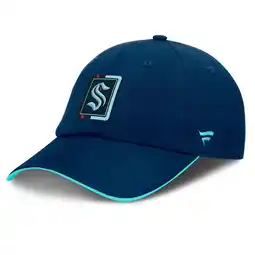 Walmart Men's Fanatics Deep Sea Blue/Light Blue Seattle Kraken Authentic Pro Ripstop Adjustable Hat offer