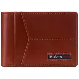 Walmart Alpine Swiss Mens Slimfold Wallet RFID Blocking Genuine Leather Thin Bifold FPW offer