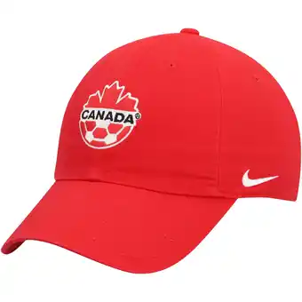 Walmart Men's Nike Red Canada Soccer Campus Adjustable Hat offer