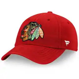 Walmart Men's Fanatics Red Chicago Blackhawks Core Fundamental Adjustable Hat offer