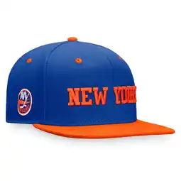 Walmart Men's Fanatics Royal/Orange New York Islanders Heritage City Two-Tone Snapback Hat offer