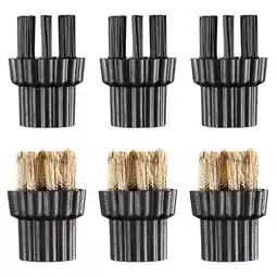 Walmart IFANTNG 6pcs Steam Cleaner Brush Heads Hard Surface Steam Cleaner Replacement Parts offer