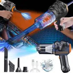 Walmart Handheld Car Vacuum Cleaner: Powerful Suction Mini Dust Buster with USB 1 Unit Akmoler Black offer