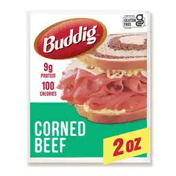 Walmart Carl Buddig Corned Beef Lunchmeat 2oz (56G) Pouch, 9g of Protein per Serving offer
