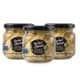 Walmart Perfect Choice Artichoke Quarters Marinated - Great for Salads, Pizzas & More - 6.5 oz - Pack of 3 offer