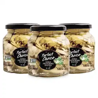 Walmart Perfect Choice Grilled Artichoke Halves in Oil Great for Salads, Pizzas & More 9.9 oz, Pack of 3 offer