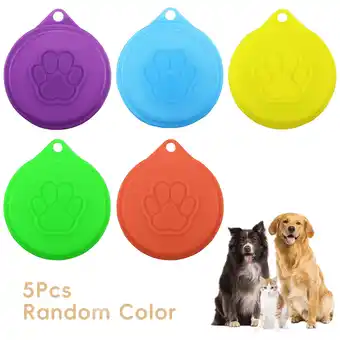 Walmart ICERUN 5PCS Can Covers,Dog Food Can Covers Lids,Airtight Plastic Pet Sdog Food Storage Container offer