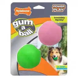 Walmart Nylabone Power Play Gum-a-Ball Toy for Dogs All Sizes (2 Count) offer