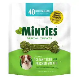 Walmart Minties Dental Bone Dog Treats, 40 ct offer