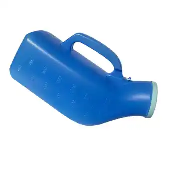 Walmart Urine Bottle Elderly 1200ml with Lid Easy Grip Handle Can Urine Funnel Blue offer