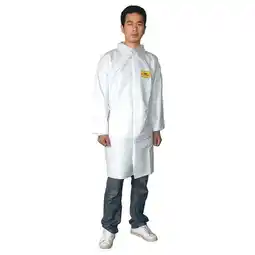 Walmart Condor Lab Coat,L,White,Microp Lam,PK30 30C587 offer