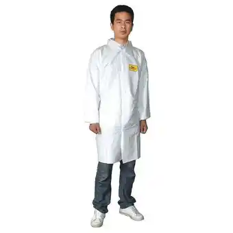 Walmart Condor Lab Coat,L,White,Microp Lam,PK30 30C587 offer