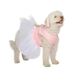 Walmart Vibrant Life, Dog Clothes, Snowflake Pet Dress, Pink, M offer