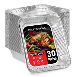 Walmart Stock Your Home Disposable Aluminum Roasting Pans, Set of 30 offer