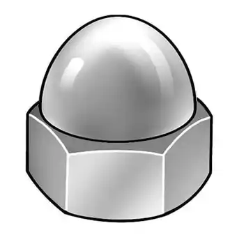 Walmart Standard Crown Cap Nut, 3/8-16, Steel, Chome Plated, 0.815 H, 5 PK(MPB3099) offer