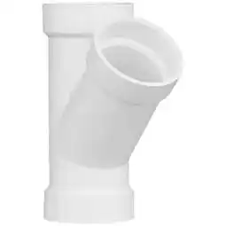 Walmart PVC Wye, Hub, 2 in Pipe Size(1WJU1) offer