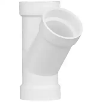 Walmart PVC Wye, Hub, 2 in Pipe Size(1WJU1) offer