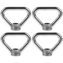 Walmart 4Pcs Stainless Steel Heavy Duty Lifting Eye Nut Triangle Shaped Screw Fastener offer