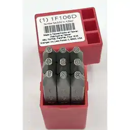 Walmart Manufacturer Varies Number Set,3/32 In. H,Steel 1F106 offer