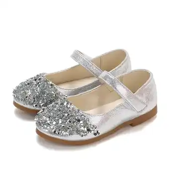 Walmart FRSASU Kids Shoes Clearance Toddler Infant Crystal Leather Single Shoes Party Princess Shoes offer