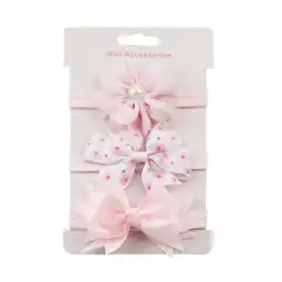 Walmart FRSASU Clearance 3Pcs Kids Elastic Floral Headband Hair Girls Baby Bowknot Hairband Set offer