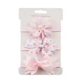 Walmart FRSASU Clearance 3Pcs Kids Elastic Floral Headband Hair Girls Baby Bowknot Hairband Set offer