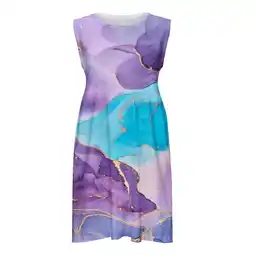 Walmart FRSASU Kids Clothes Clearance,Toddler Baby Girls Sleeveless Flower Print Dress Purple 13-14 Years offer