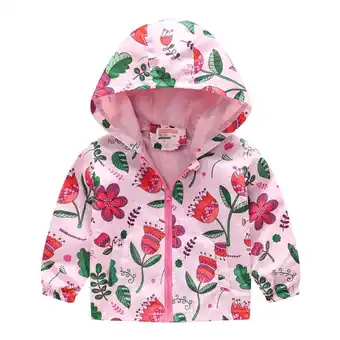 Walmart FRSASU Kids Coat Clearance,Toddler Kids Grils Boys Autumn Print Jacket Zipper Hooded Windproof Coat offer